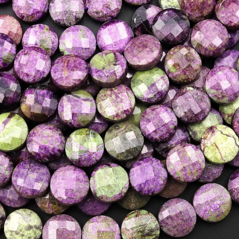 Rose Quartz Atlantisite Coin & freshwater pearl Set in .925 Sterling Silver S14 - Picture 5 of 12